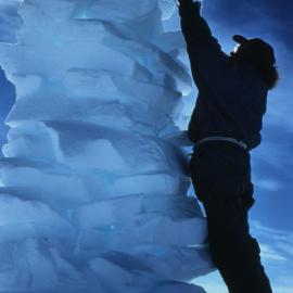 Snow Cairn (equivalent of a trig) for sighting up to 80 km
