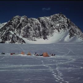 Northern Victoria Land view of Camp and Mt. McCarthy 