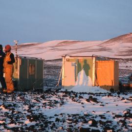 Outside Cape Crozier Huts