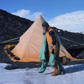 Bill Eaton Outside Polar Tent
