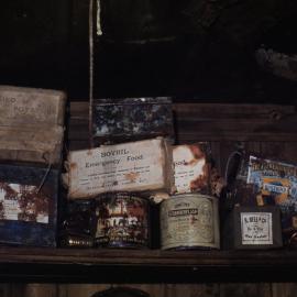 Food Supplies on Shelves in Borchgrevink Hut