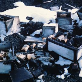 Stores outside Scott's hut 