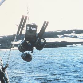 Loading Scott's tractor on the Endeavour 