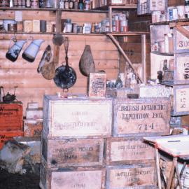 Food Storage Inside Shackleton's Hut from 1907