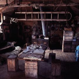Shackleton's Hut Interior filled with Equipment