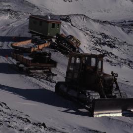 Snow Train slip from road