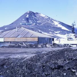 Scott's Hut - Hut Point "Glacier" and Observation Hill in Background