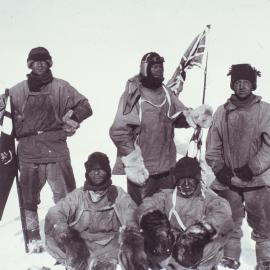 Scott's Party on Reaching  the South Pole